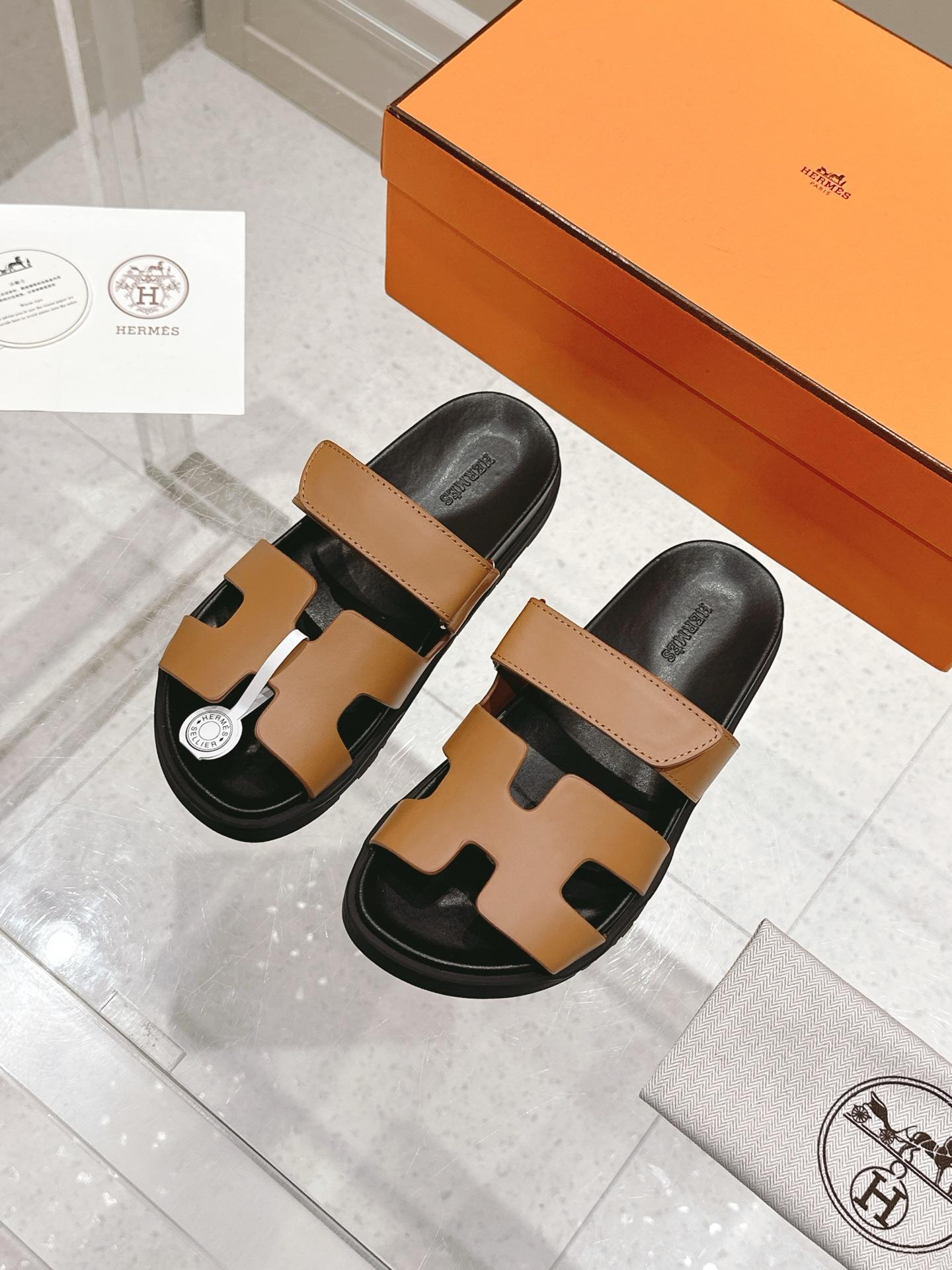 에르메스 H 슬리퍼 벨크로 샌들 (해외배송)