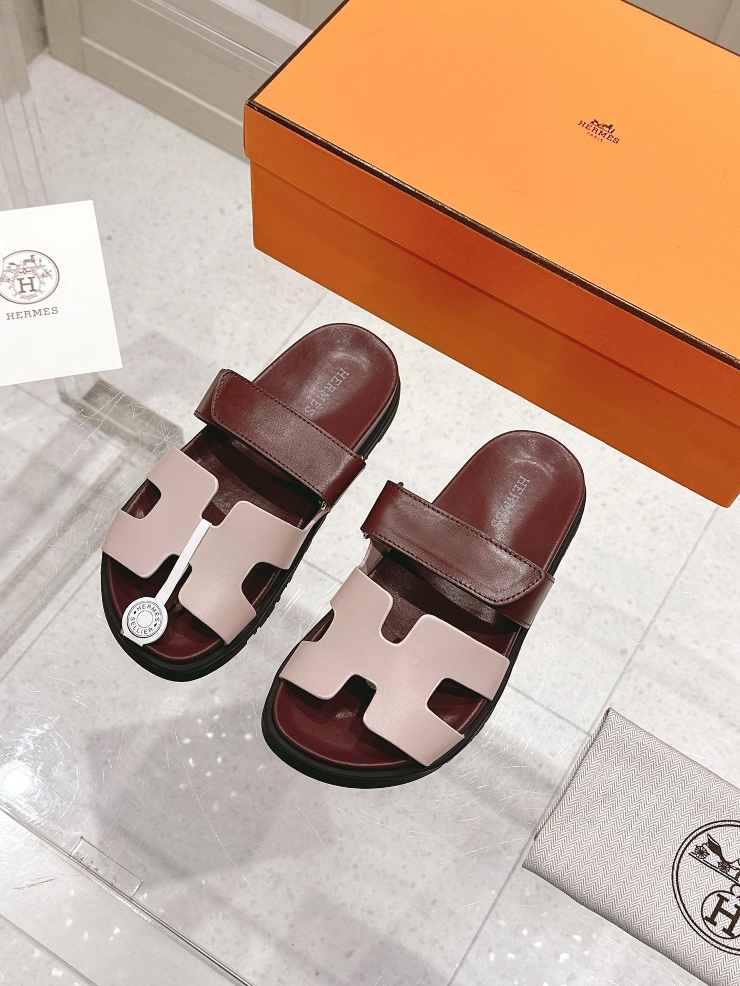 에르메스 H 슬리퍼 벨크로 샌들 (해외배송)