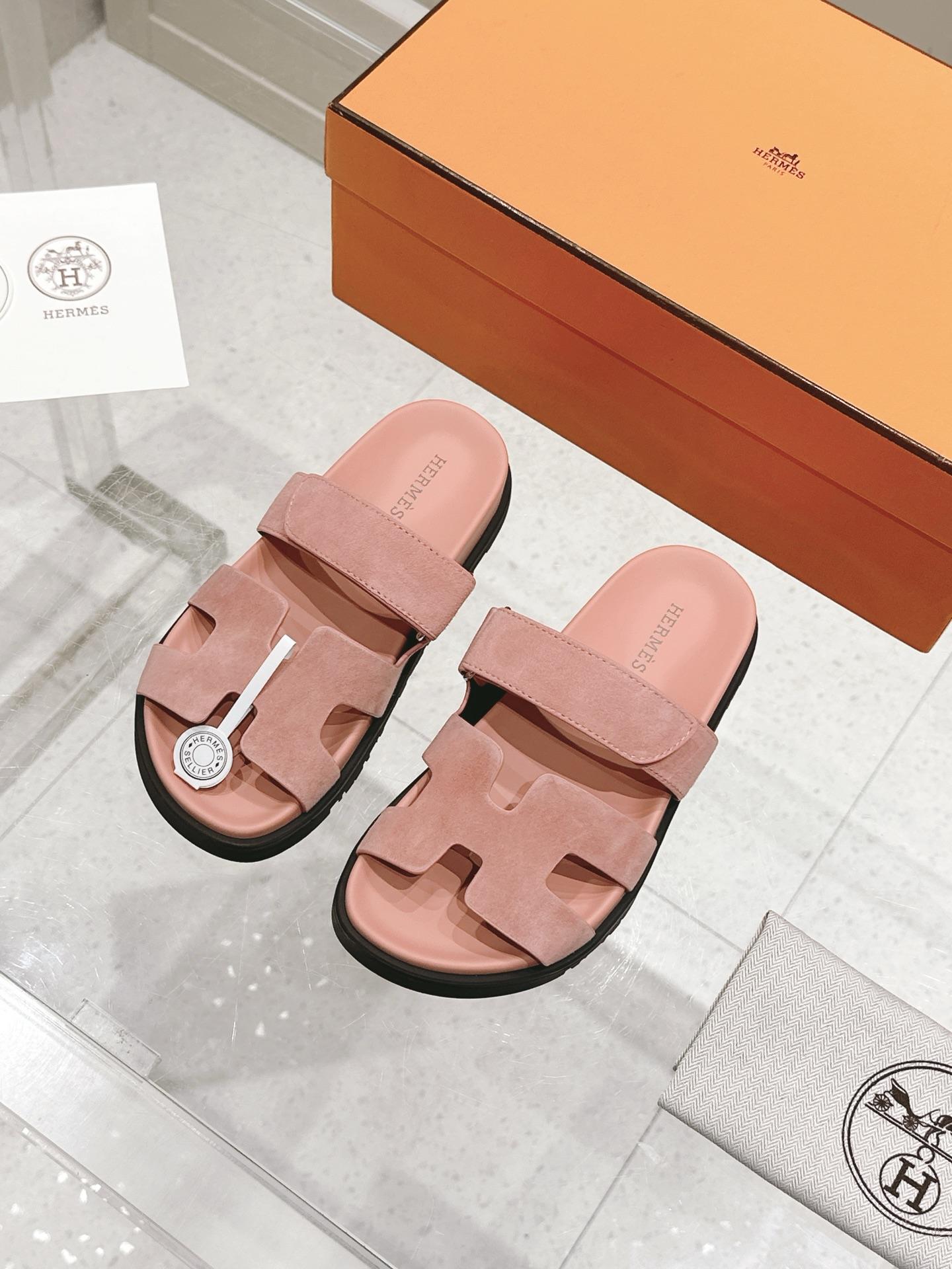 에르메스 H 슬리퍼 벨크로 샌들 (해외배송)
