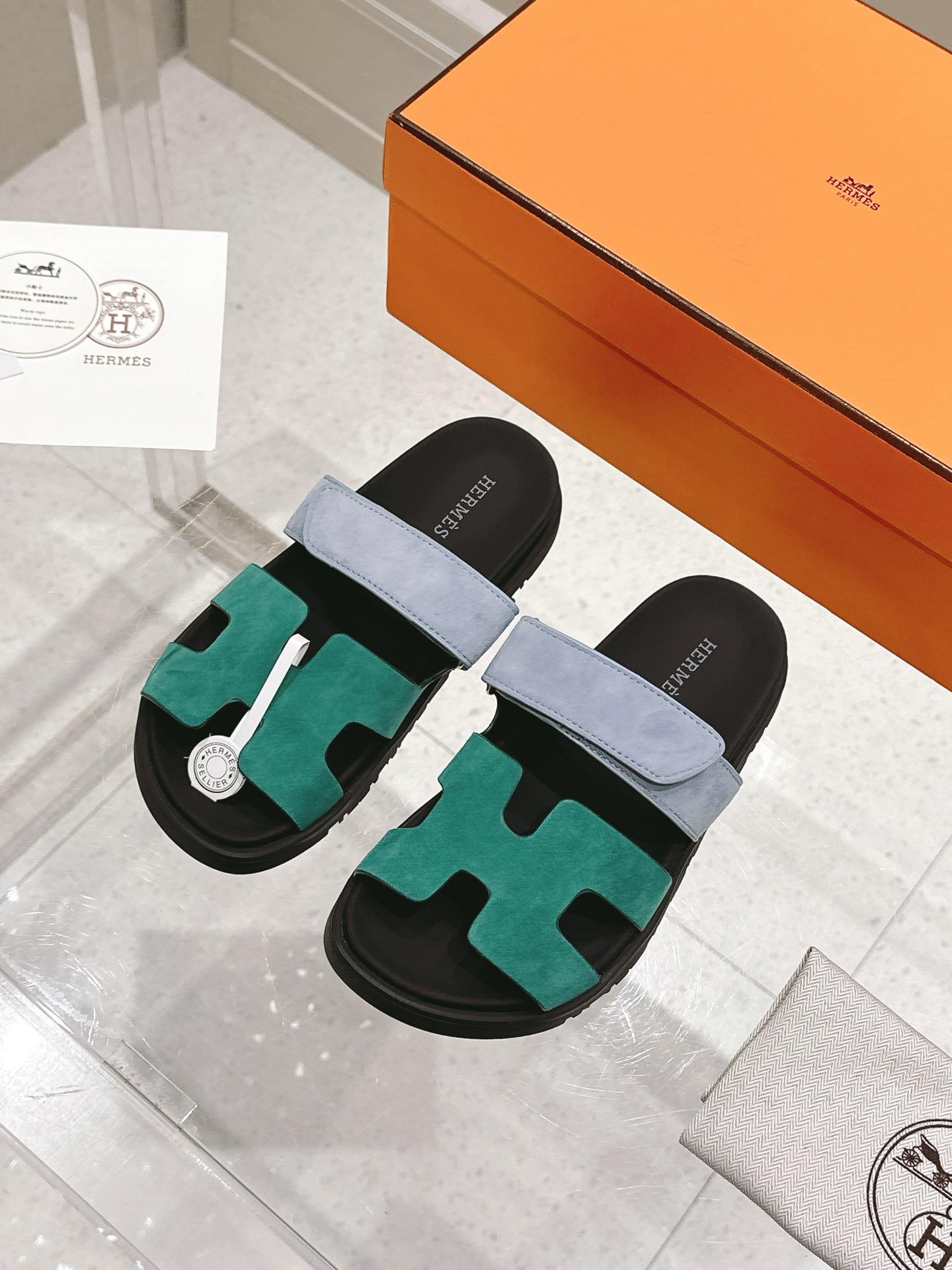 에르메스 H 슬리퍼 벨크로 샌들 (해외배송)