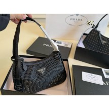 프라다 라인스톤 리에디션 호보백 (해외배송)