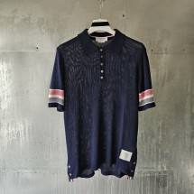 톰브라운 텍스처 코튼 폴로셔츠 (국내배송)
