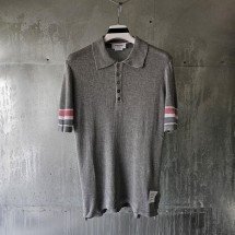 톰브라운 텍스처 코튼 폴로셔츠 (국내배송)