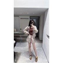 미우미우 로고 나일론 지퍼 자켓+반바지 세트 (해외배송)