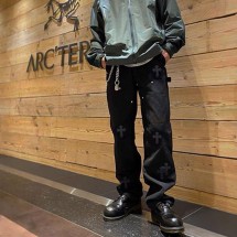 크롬하츠 레더 진 카고 로깅 팬츠 (해외배송)