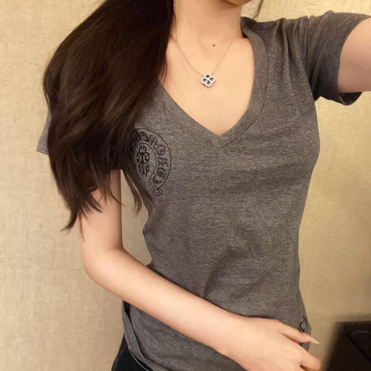 크롬하츠 V넥 반팔 (해외배송)