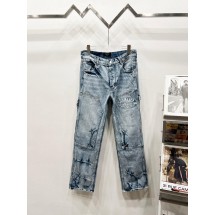 아미리 헤비 자수 레터 로깅 팬츠 (해외배송)