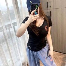 크롬하츠 V넥 반팔 2컬러 (해외배송)