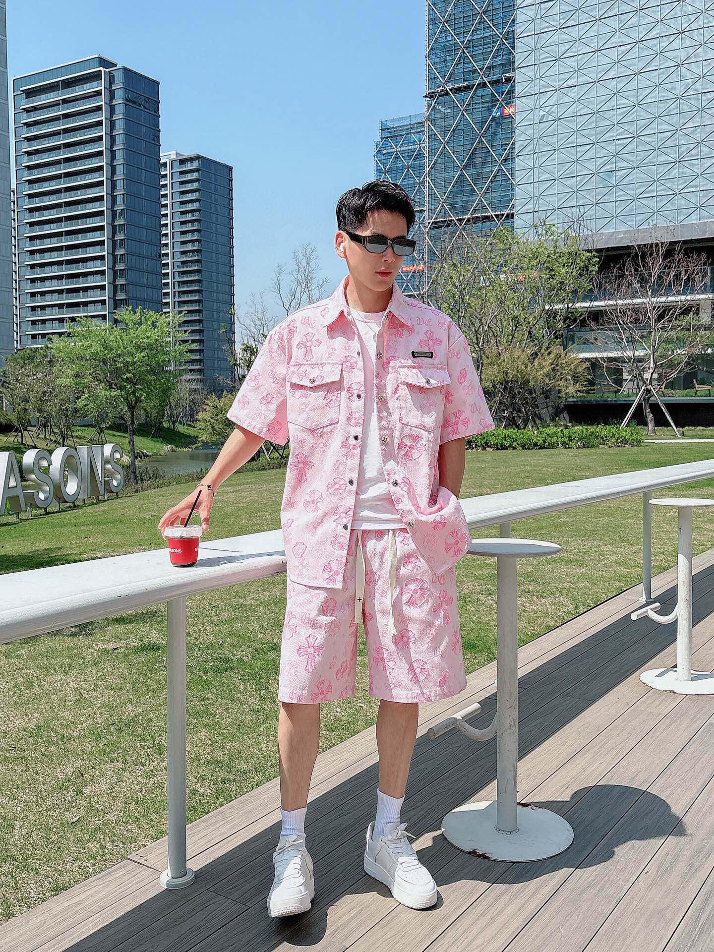 크롬하츠 캐주얼 반팔 자켓 세트  (해외배송)