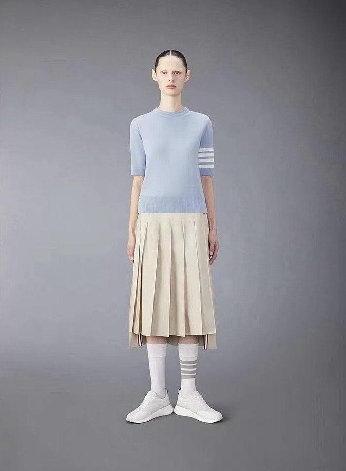 톰브라운 THOM BROWNE 여성 메리노 울 저지 4바 티 (국내배송)