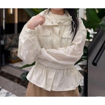 몽클레어 여성 페플럼 바람막이 여름자켓 (국내배송)