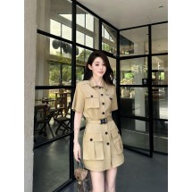 프라다 워크웨어 카키색 드레스 (해외배송)