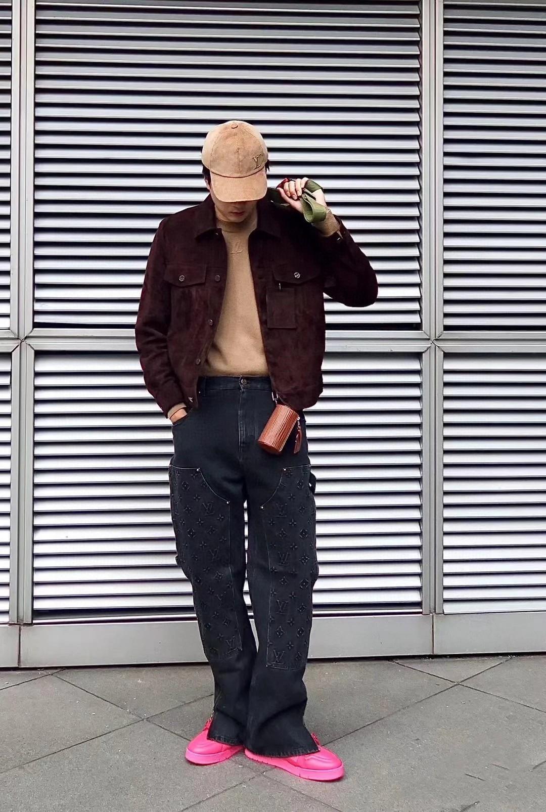 루이비통 엠보싱 데님 팬츠 (해외배송)