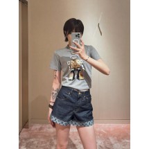 루이비통 뉴 스타일 올드 플라워 프린트 데님 반바지 (해외배송)