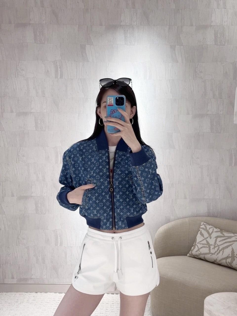 루이비통 레이저 프린트 데님 숏 재킷 (해외배송)