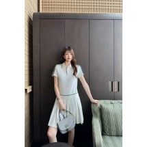 디올 사이드 스트라이프 반팔 원피스 (해외배송)