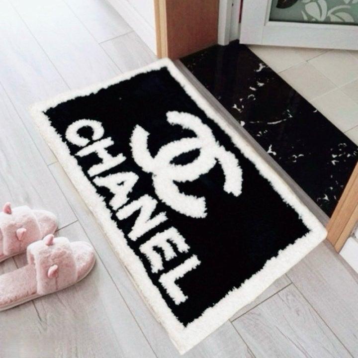 샤넬 홈 데코 거실 사각 미끄럼방지 논슬립 발매트 러그 (국내배송)