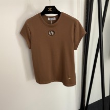 발렌티노 자수 V자 슬림 반팔 4컬러 (해외배송)