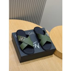 돌체앤가바나 D&G 송아지 가죽 남성용 슬리퍼 (해외배송)