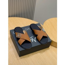 돌체앤가바나 D&G 송아지 가죽 남성용 슬리퍼 (해외배송)