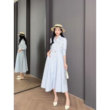 구찌 자수 꽃무늬 셔츠 스타일 원피스 (해외배송)