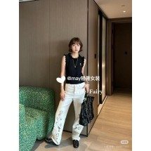 샤넬 25SS 커스텀 플로럴 러플 니트 베스트 (정품급 해외배송)