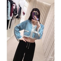 샤넬 25FW 퓨어 울 커스텀 다이드 콘트라스트 컬러 스티칭 버튼 가디건 (정품급 해외배송)