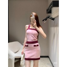 샤넬 25FW 퓨어 울 커스텀 다이드 콘트라스트 컬러 스티칭 캐미솔 (정품급 해외배송)
