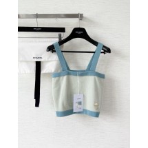 샤넬 25FW 퓨어 울 커스텀 다이드 콘트라스트 컬러 스티칭 캐미솔 (정품급 해외배송)