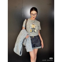 루이비통 25SS 로봇 프린트 체인 라운드넥 반팔 (정품급 해외배송)