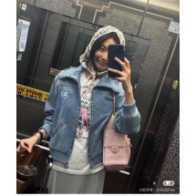 샤넬 블루 데님 하트 자수 라펠 숏 재킷 (정품급 해외배송)