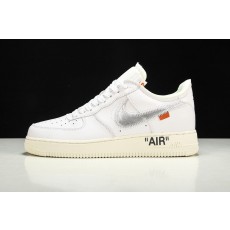 나이키 x 오프화이트 콜라보 Nike Air Force 1 '07 Silver Hook  (해외배송)